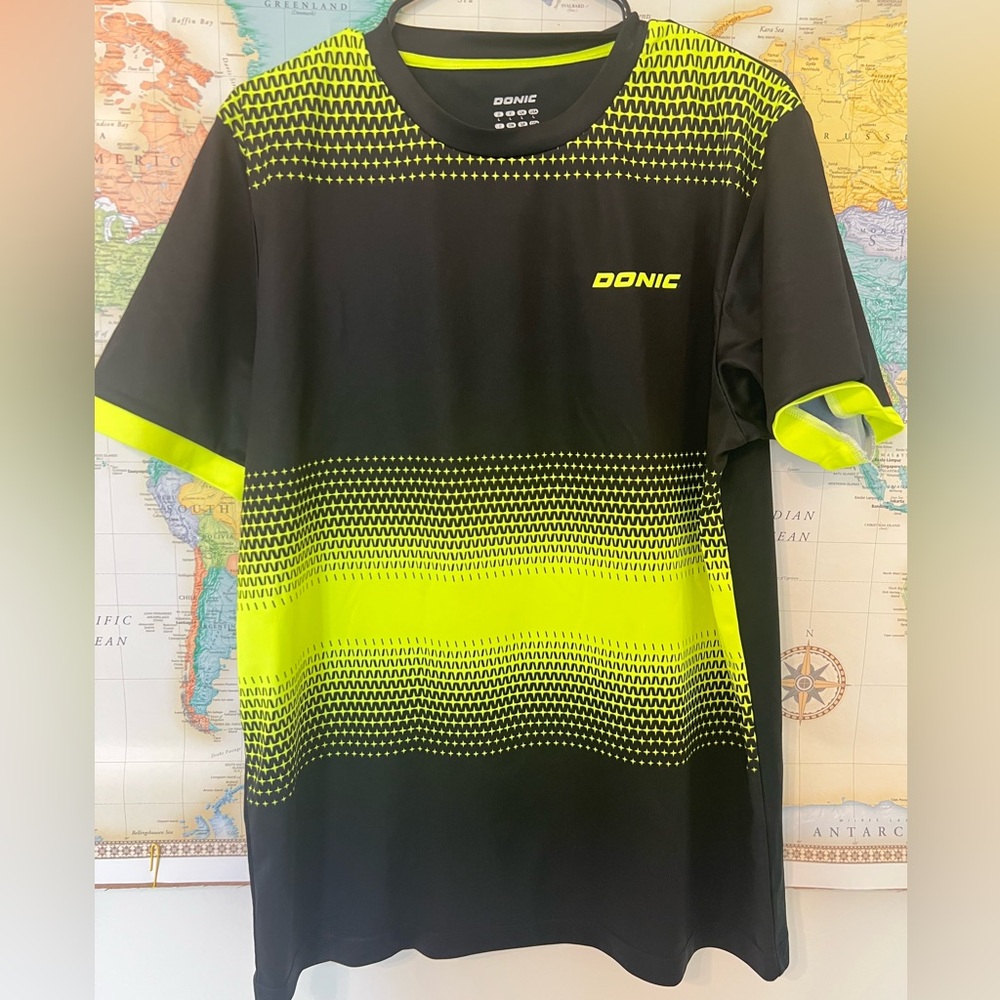 Donic Athletic Shirt - Black and Neon
